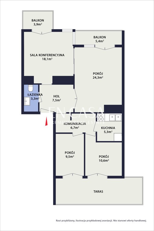 City Center | Sienna | For rent 85sqm office - Flere