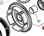 Massey Ferguson 7718S 7718 S 1804A DYNA 6 Zębatka Koło Zębate Skrzyni Biegów CZĘŚCI 4313161M91
