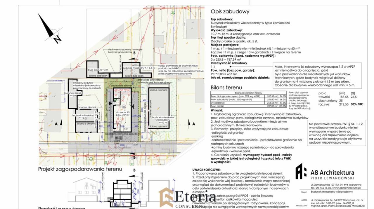 707 m² MPZP MN/MW-8 lokali mieszkalnych - Widok 5