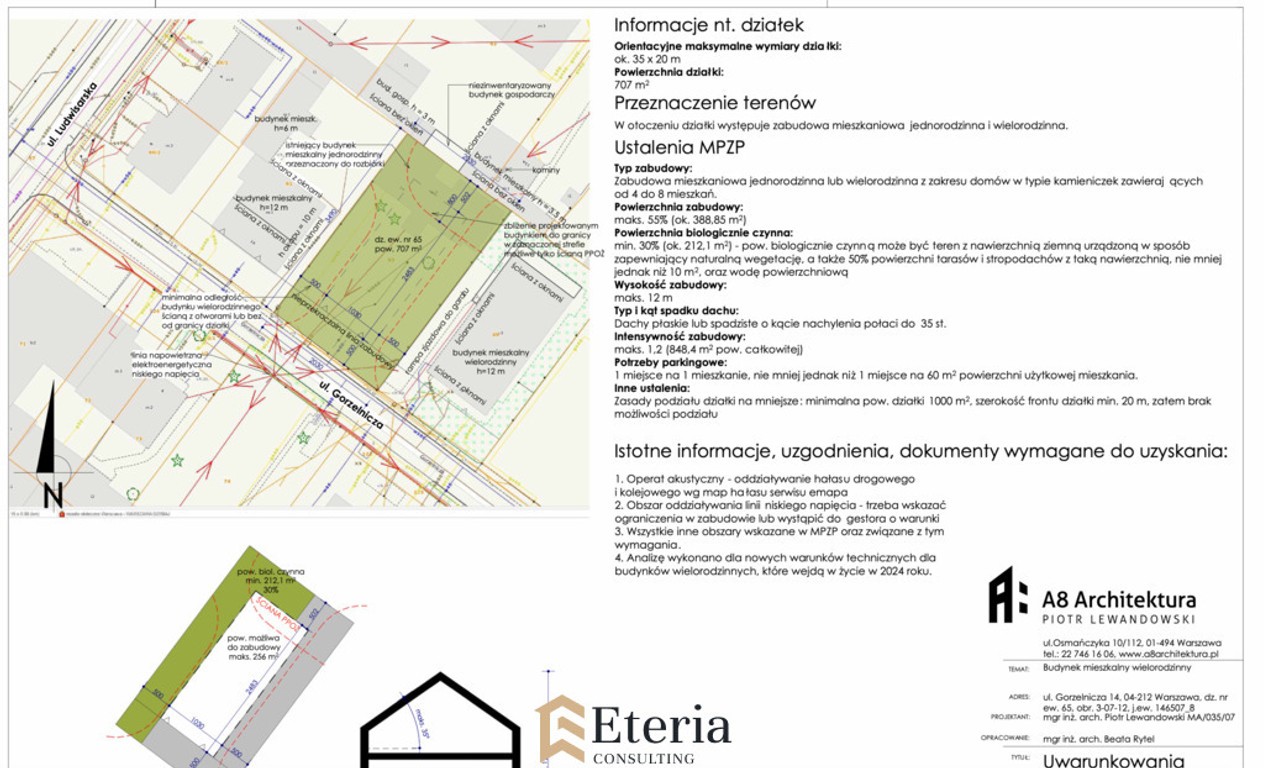 707 m² MPZP MN/MW-8 lokali mieszkalnych - Widok 6
