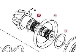 Valtra S274 S294 S324 S394 Fendt S927 S930 S939 Wałek Zębaty Mechanizmu Różnicowego 945100410010