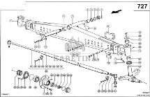 Claas Lexion 560 DRĄŻEK KIEROWNICZY 0006695132 (Oś kierowana, 2,54 m - 2,99 m)