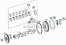 Claas Xerion 4000 Mercedes OM470 - wał korbowy A4700300001