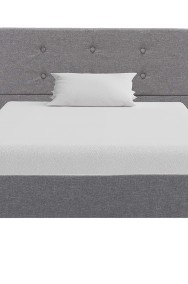 vidaXL Rama łóżka, jasnoszara, tkanina, 90 x 200 cm 284816-2