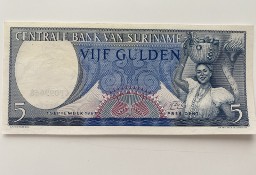 Banknot Surinam - 5 Gulden 1963r UNC