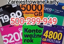 Zarejestrowane karty SIM ! Polskie Startery Aktywne ! Rejestracja kart! Czeskie