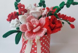 Flowerbox  box z kwiatami prezent rękodzieło prezent  dekoracja NOWOŚĆ!!!