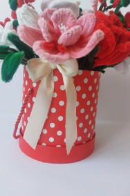 Flowerbox  box z kwiatami prezent rękodzieło prezent  dekoracja NOWOŚĆ!!!-2