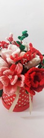 Flowerbox  box z kwiatami prezent rękodzieło prezent  dekoracja NOWOŚĆ!!!-4