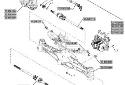 New Holland T6070 Oś przednia 48081044