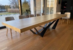 drewniany stół jadalnia lite drewno nowoczesny industrialny duży 
