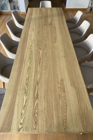 drewniany stół jadalnia lite drewno nowoczesny industrialny duży -3