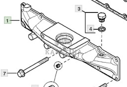 John Deere 6068HLA73 6820 6920 6920S Kolektor Wlotowy CZĘŚCI R515298