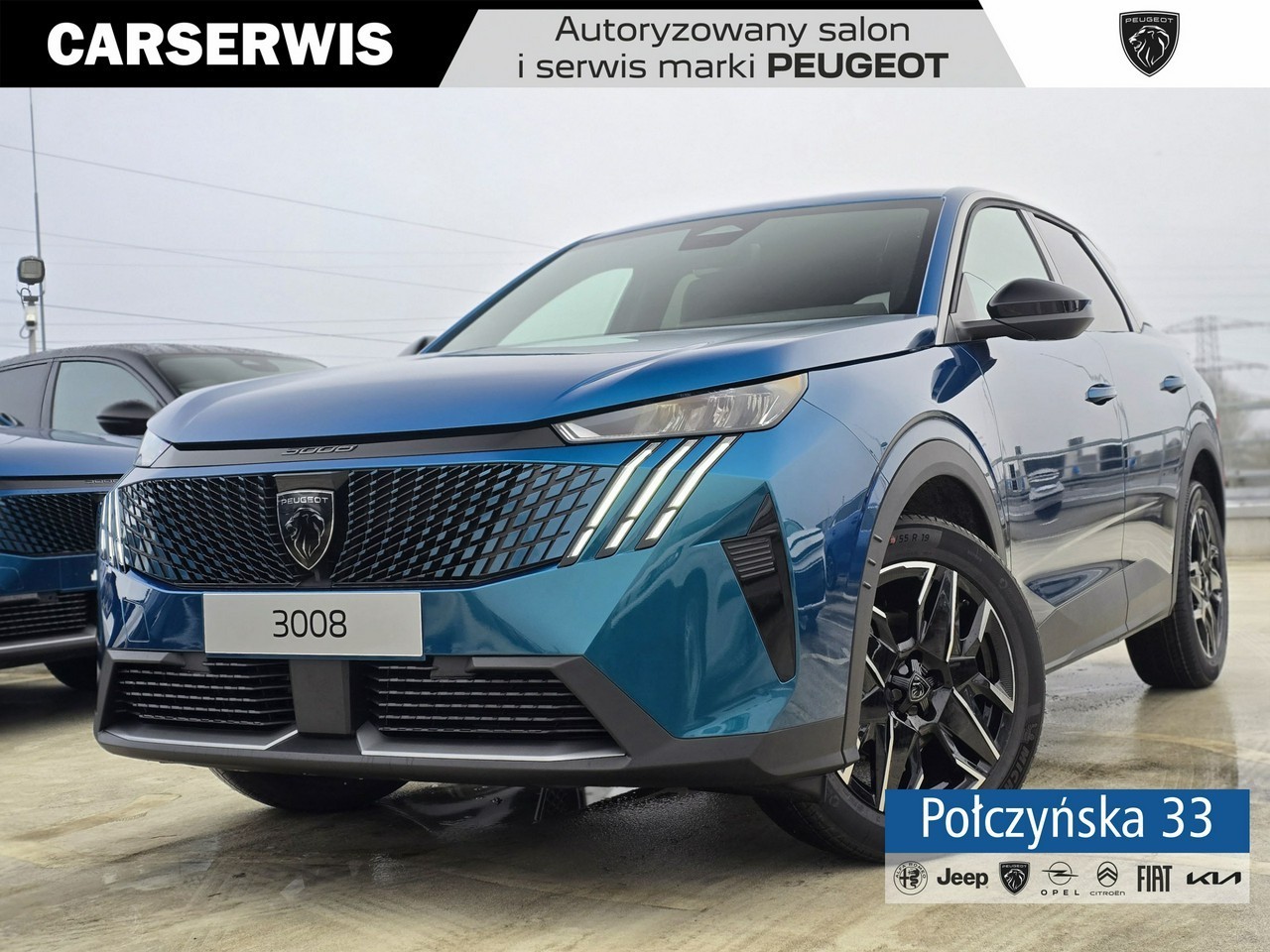 Peugeot 3008 II 1.2 Hybrid 136 KM eDCS6 Allure | Niebieski Obsession | MY24