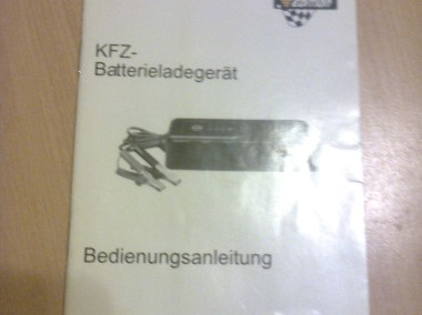 instrukcja; do prostownika; ładowarki akumulatorów; KFZ - MD 11951 po niemiecku -1