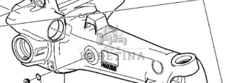 John Deere 6230 6630 Pochwa Obudowa Przedniego Napędu Prawa AL175040-1