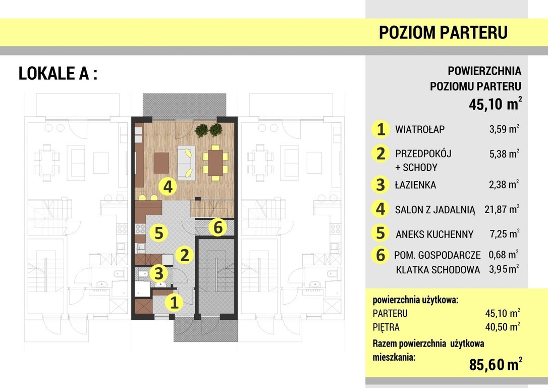85,6 m² | 4 pokoje | ogródek | Bez Pcc i prowizji| Gotowe - Widok 2