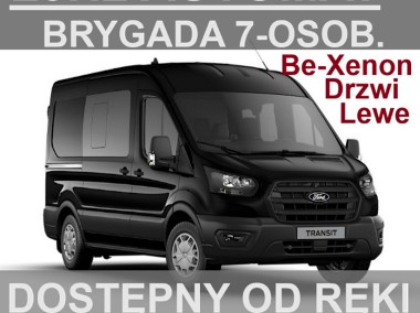 Ford Transit Automat 165KM L3H2 Drzwi Lewe Brygad, 7-os. Super Cena od ręki-1