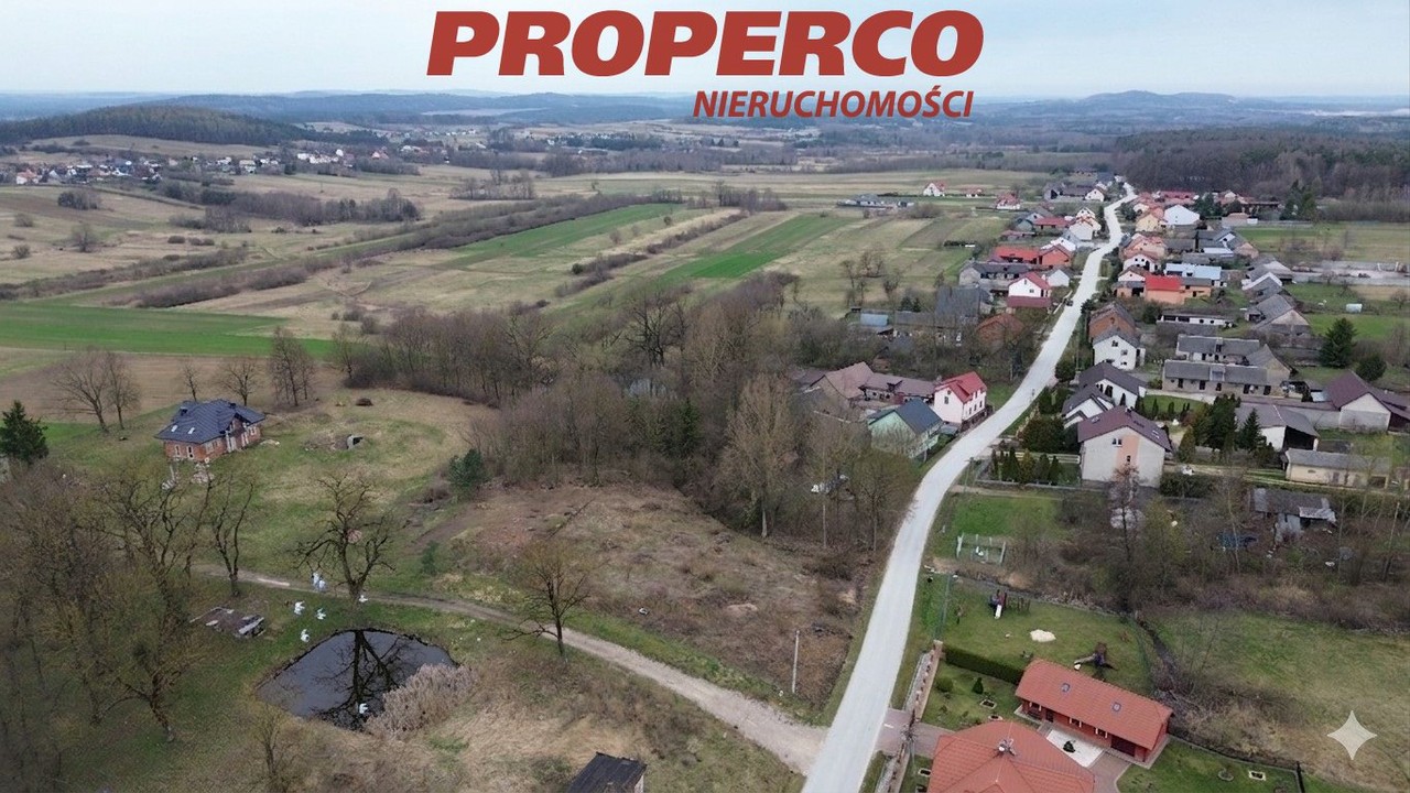 Działka pow. 2300 m², Skiby, gm. Chęciny – pohled 2