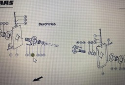 CLAAS 00 0630 700 1/CLAAS V900-V700 mocowanie główki kosy