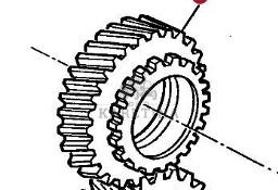 Massey Ferguson 3690 Wałek Zębaty Zębatka Skrzyni Dynashift 36 zęby CZĘŚCI 3617275M2