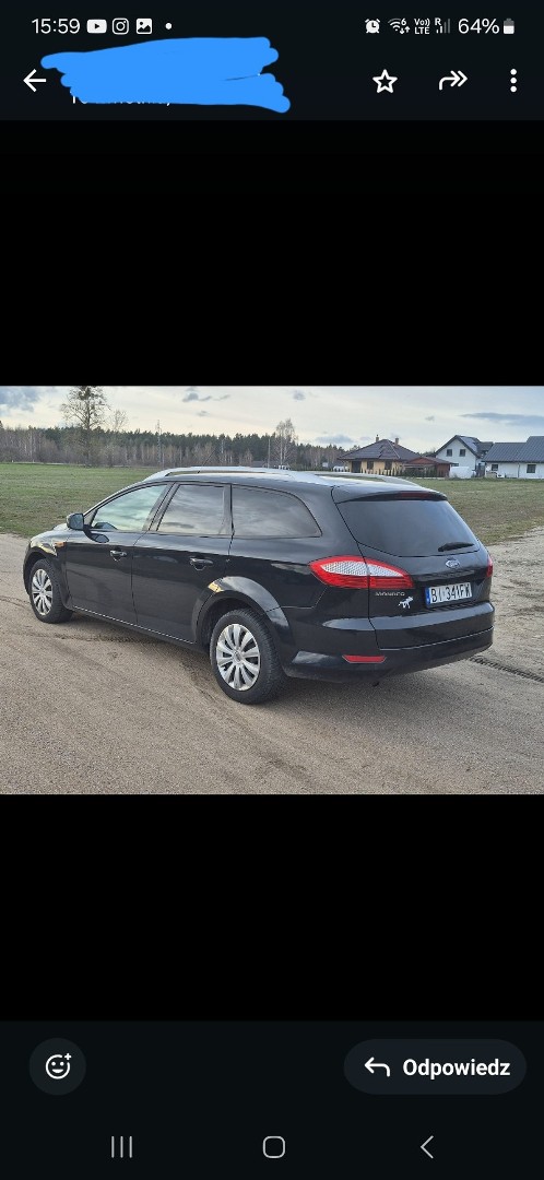 Ford Mondeo VI Ford Mondeo 1.6 125KM 2009r.Kombi