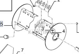 New Holland CR9080 Odrzutnik CZĘŚCI 86587803