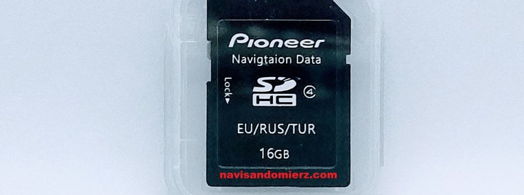 Karta SD mapa EU dla stacji multimedialnej PIONEER-1