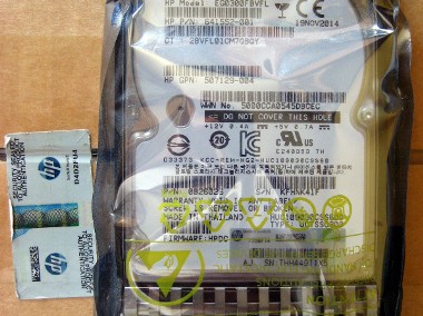 HDD SAS. HP 300G 2.5" 10K 6 Gbps. Nowy! Zapięczętowany!-1