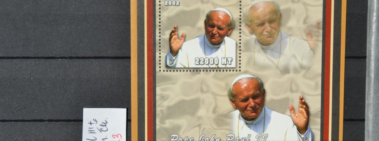 Papież Jan Paweł II Mozambik III ** Wg Ks Chrostowskiego 355  Cięty-1
