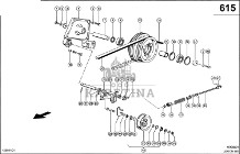 Claas Lexion 580 KOŁO PASOWE 0006448460 (Napęd siekacza słomy, 2. stopień)