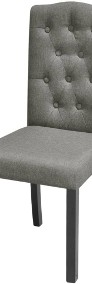 vidaXL Krzesła do jadalni, 2 szt., jasnoszare, tapicerowane tkaniną242223-3