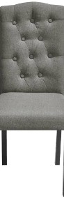 vidaXL Krzesła do jadalni, 2 szt., jasnoszare, tapicerowane tkaniną242223-4