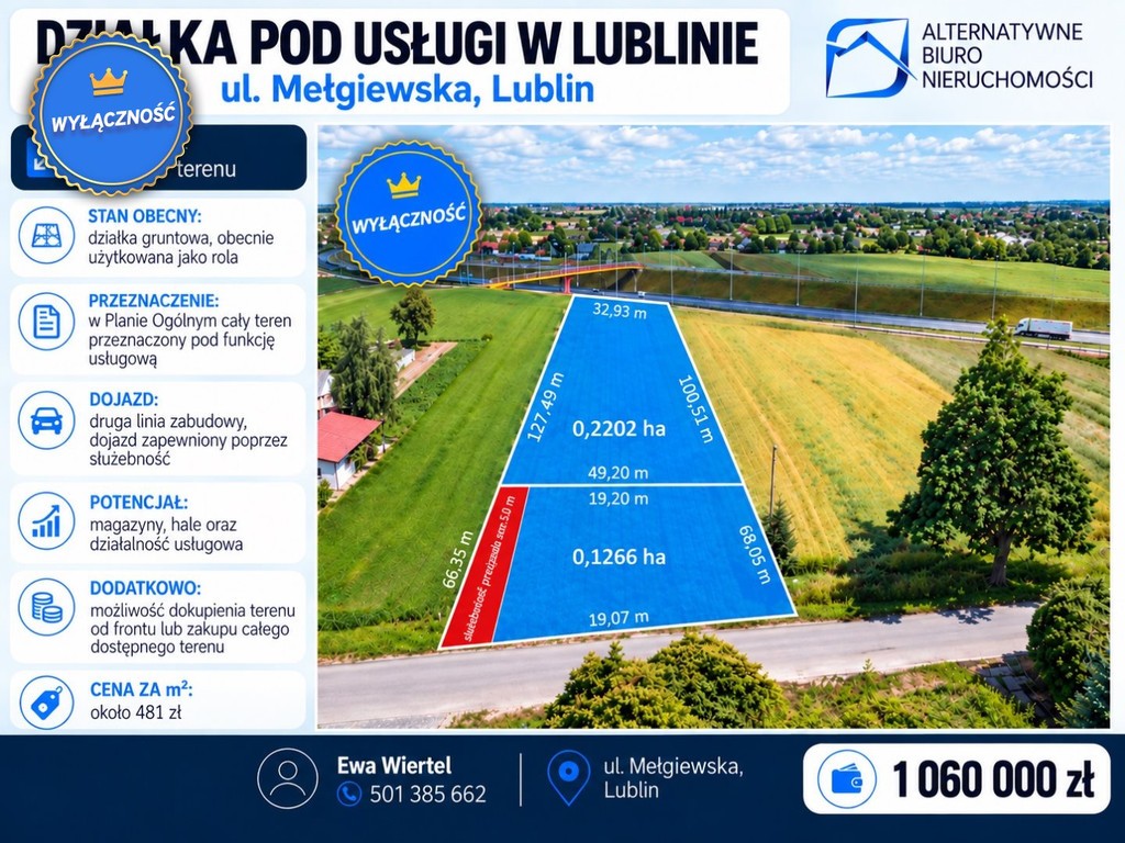 działka lub grunt na sprzedaż