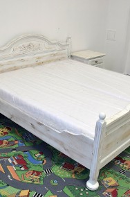 łóżko z nowymi materacami i szafkami - komplet jak nowy -2