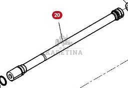 Massey Ferguson 7718S DYNA-VT Wał Napędowy Wejściowy Skrzyni Biegów CZĘŚCI 701100420060