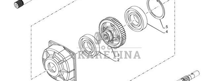 New Holland T6070 Koło zębate napędowe 55t 84185602-1