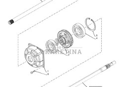 New Holland T6070 Koło zębate napędowe 55t 84185602