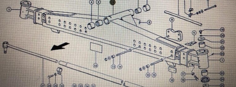 Korpus osi kierującej Claas Mega 370-340 Nr katalogowy 000 637 841 0-1