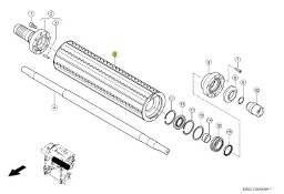 Claas Jaguar 970 - wałek walca 0026276152