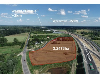 Działka przemysłowa przy S7 - pod inwestycję-1