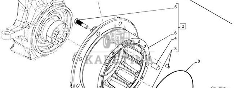 New Holland T6070 Piasta 47968638-1
