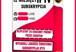 12 miesięcy usług premium IPTV na żywo Wysoka jakość 4K
