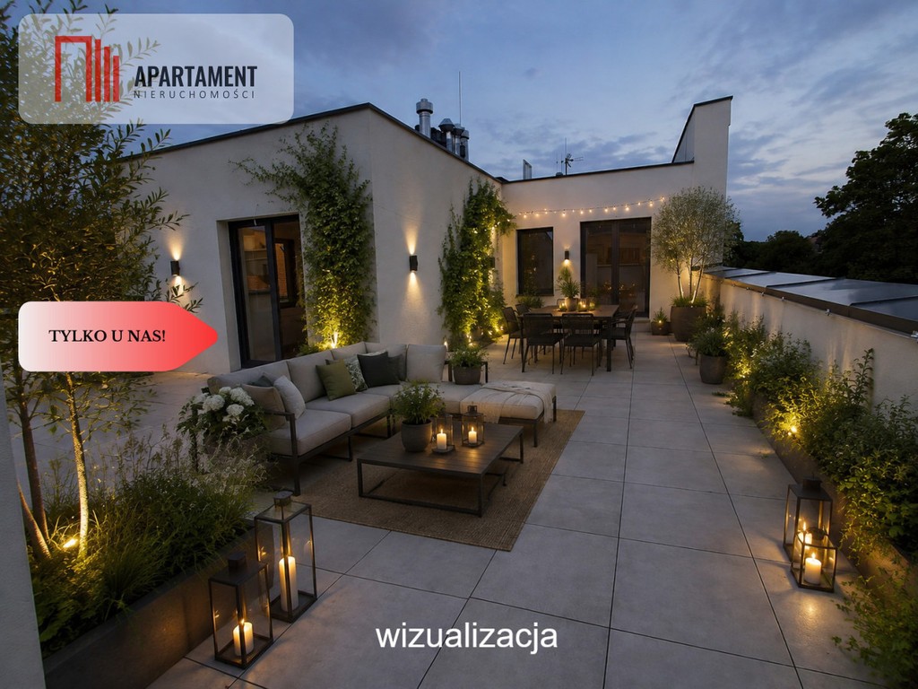 3 pokoje /taras 62 m2 /winda/bez pcc