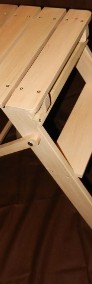 Drabinka, taboret, podest, stołek drewniany składany-3