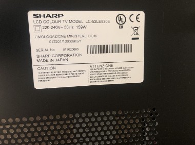 Syndyk sprzeda Telewizor Sharp LCD Colour TV Model LC-52LE820E-2