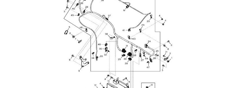 John Deere 9470RX - Wiązka przewodów DZ102216 (Silnik)-1