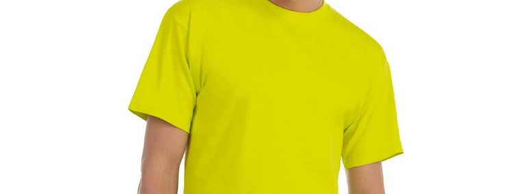 BAWEŁNIANY T-shirt męski, koszulka gładka limonka firmy B&C (CH Land Warszawa)-1