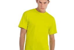 BAWEŁNIANY T-shirt męski, koszulka gładka limonka firmy B&C (CH Land Warszawa)