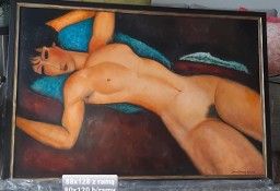 	 kopia obrazu Amedeo Modigliani - Akt leżący